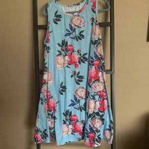 Blue Floral Dress